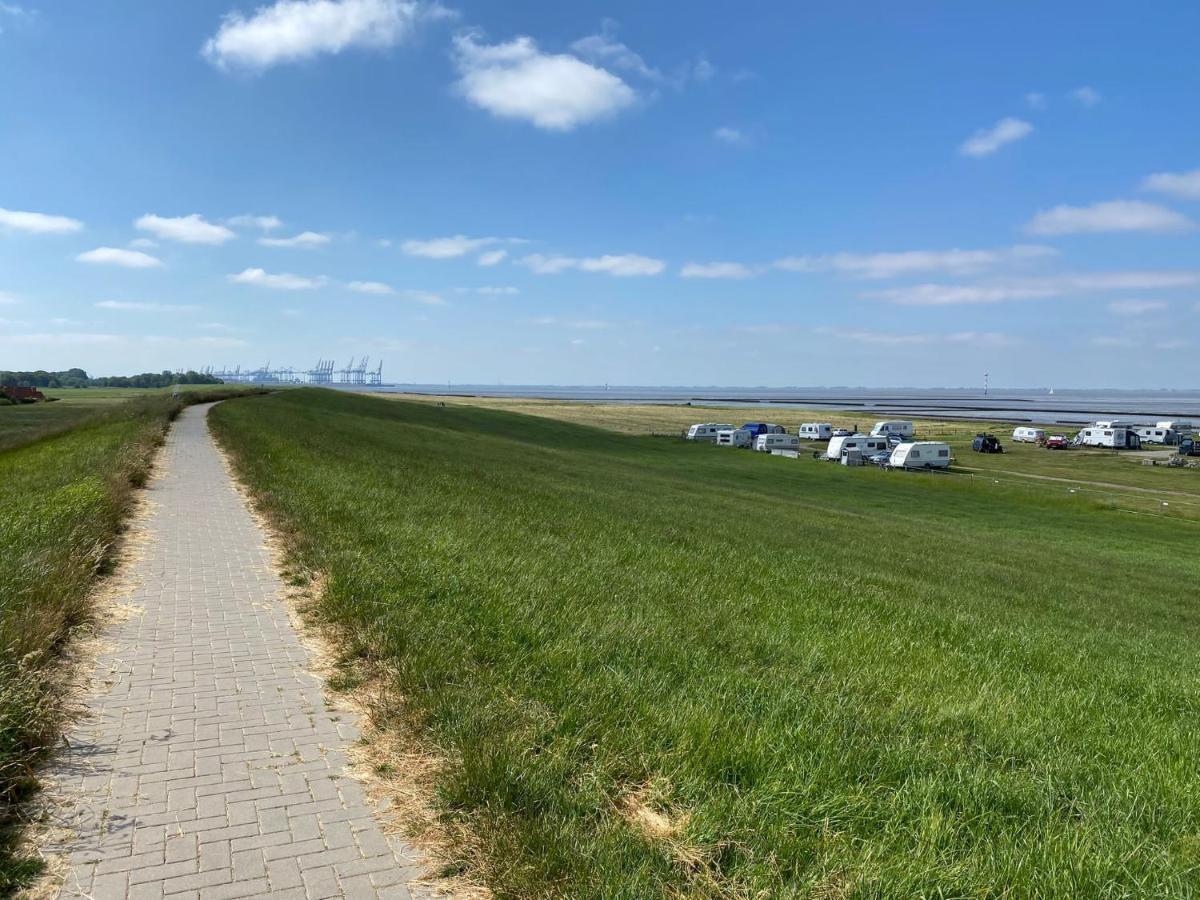 Ferienhaus Wieden Am Deich Wurster Nordseekuste Dış mekan fotoğraf